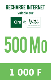 carte_500mo Carte prépayée 500 Mo à 1000 F