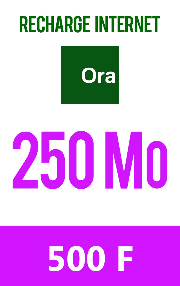 Carte_Ora_Bon_a_tirer_1Go Carte prépayée 250 Mo à 500 F