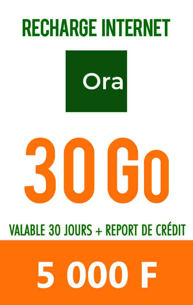 Carte_Ora_Bon_a_tirer_1Go Carte prépayée 4 Go à 5000 F
